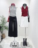  Áo dây len nút cổ yếm 5895 