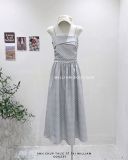  Đầm dây caro 1021 