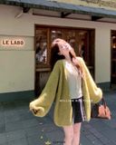  Áo khoác cardigan len dài 656 