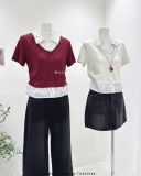  Áo thun phối sơ mi sọc ADER 1925 