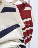  Áo dệt kim giả gile sọc 0951 