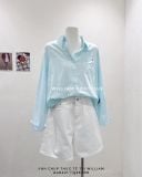  Áo sơ mi cotton ngắn 1 túi 3927 