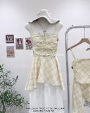  Áo dây quây caro xéo 1130 