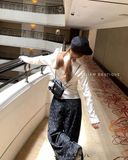  Quần jean ống rộng kitty 9017 