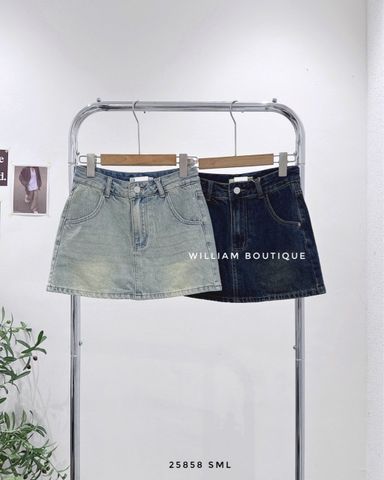  Váy jean ngắn wax 6025 