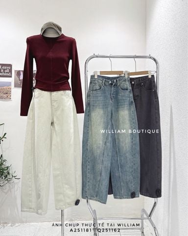  Quần jean baggy ráp 3396 