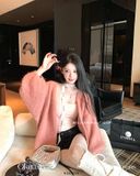  Áo khoác cardigan len dài 656 