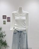  Áo len ôm tay dài đan dây 6831 