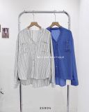  Áo sơ mi cổ trụ V 6764 