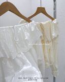  Áo sơ mi xô ren bí trễ vai 2595 