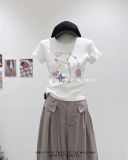  Áo thun đính nút 8830 