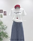  Quần jean suông rộng kẻ sọc 9015 