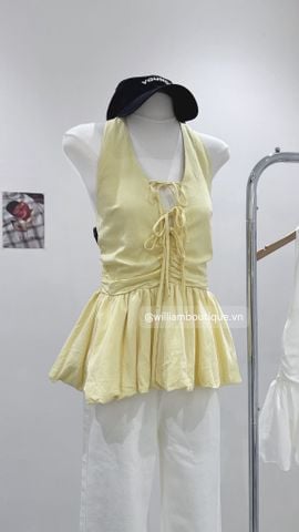  Áo dây cổ V cột nơ 1197 