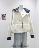  Áo khoác dù nón phối caro 1682 