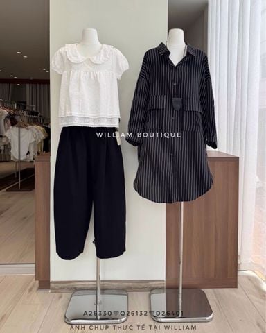  Đầm sơ mi vạt bầu 861 