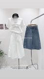  Quần short jean dài 5377 
