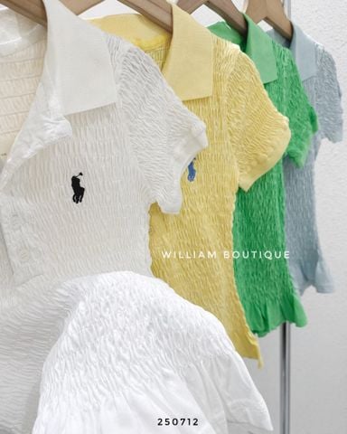  Áo polo thun nhún thêu ngựa 5905 