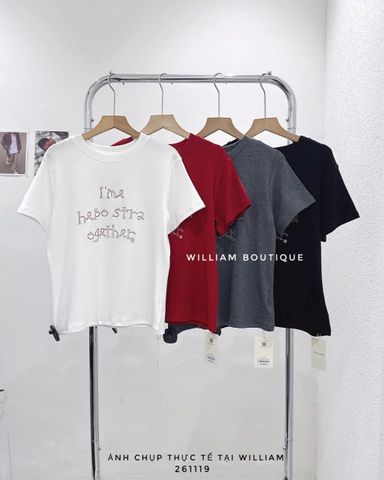  Áo thun chữ thêu 1509 