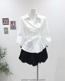  Váy bí ngắn trơn 6311 