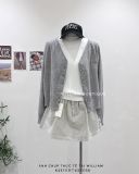 Áo khoác cardigan len mỏng thêu chữ 5602 