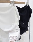  Áo thun trễ vai phối ren 6561 