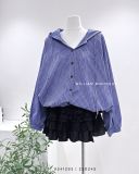  Áo khoác sơ mi nón caro nhí 532 