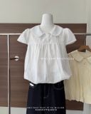  Áo sơ mi chấm bi dáng bí 80428 