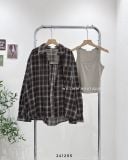  Set áo sơ mi caro + áo dây 1046 