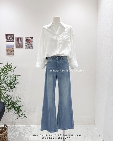  Quần jean bát túi thêu 6031 