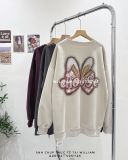  Áo hoodie rộng cún nơ CHOOSE 3322 
