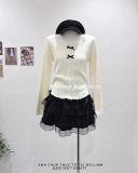  Váy ngắn nhung ren 052 