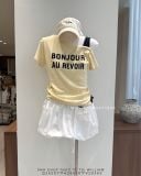  Áo thun rớt vai Bonjour 1141 