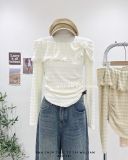  Áo len bông trễ vai 8289 