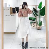  Áo caro crop TD 2198 - CAM 