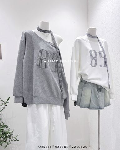  Áo hoodie số 89 caro 8932 