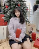  Áo len thừng cổ ren 