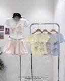  Áo thun mèo nơ dây 8812 