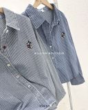  Áo sơ mi denim kẻ sọc 8089 