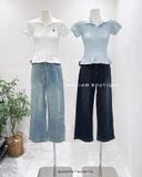  Áo polo thun nhún thêu ngựa 5905 