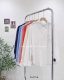  Áo sơ mi linen trơn 1 túi 3831 