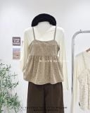  Áo tay dài + áo dây bông nhí 1290 