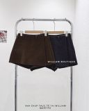  Quần short váy dạ trơn 8035 