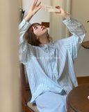  Áo sm sọc xanh 8606 