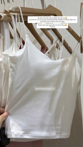  Áo dây cổ V sẵn mút 2611 