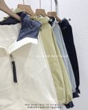  Áo khoác dù nón phối caro 1682 