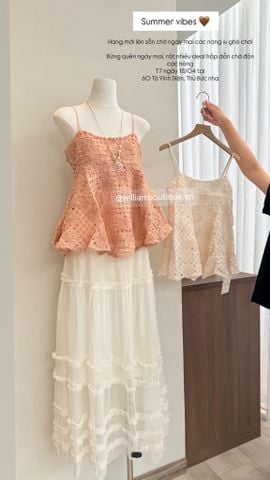  Váy voan lưới mỏng bèo 3080 