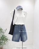  Áo thun giấy tay hến thêu ngựa 3812 