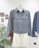  Áo sơ mi denim kẻ sọc 8089 