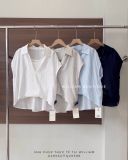  Áo sơ mi tay hến liền ba lỗ 33172 