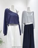  Set áo tay dài + áo dây cổ yếm 8937 